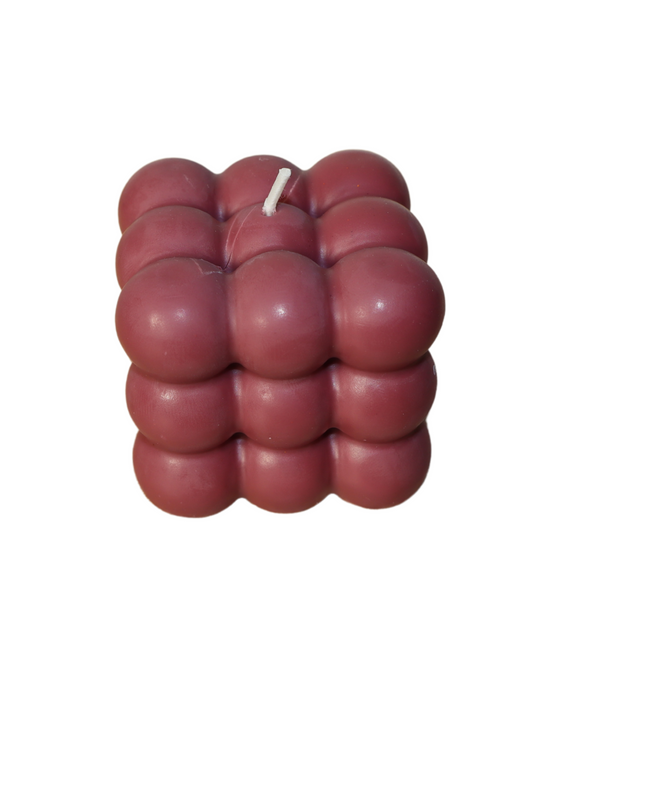 Bubble-Design – Handgefertigte Kerze / Handmade Candle / Bougie artisanale / Lumânare artizanală / Vela artesanal