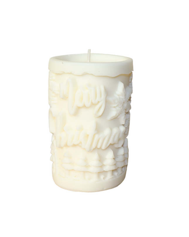Christmas Relief – Handgefertigte Kerze / Handmade Candle / Bougie artisanale / Lumânare artizanală / Vela artesanal