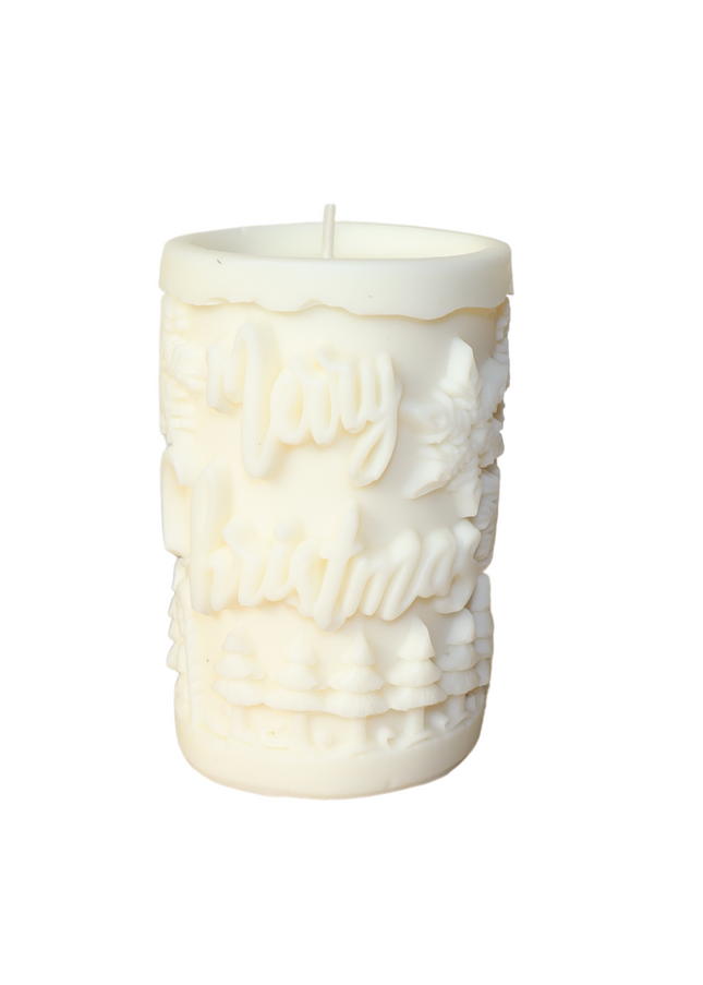 Christmas Relief – Handgefertigte Kerze / Handmade Candle / Bougie artisanale / Lumânare artizanală / Vela artesanal