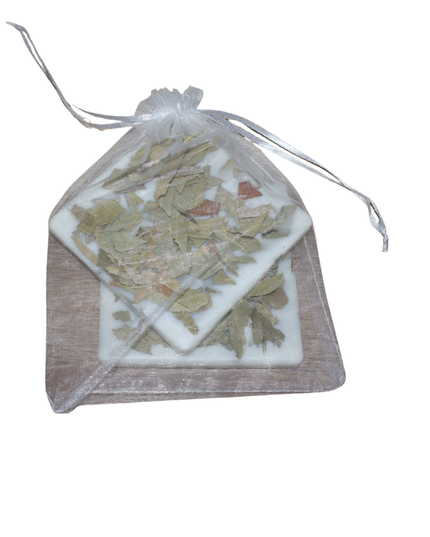 Set 2 plăcuțe parfumate naturale – Ceară de soia bio cu frunze de eucalipt