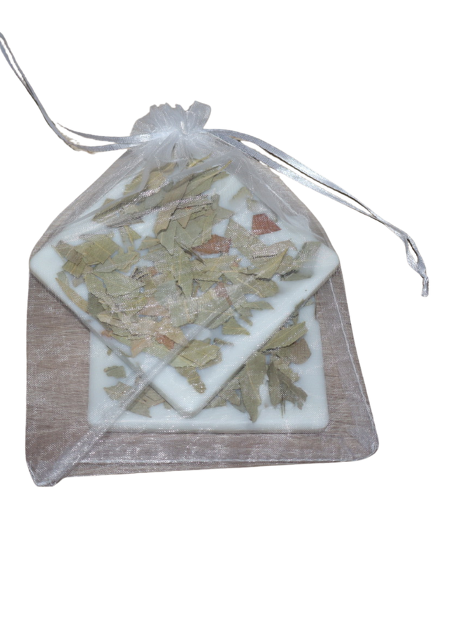 Natürliche Duftplättchen 2er SET – Bio-Sojawachs mit Eukalyptusblättern