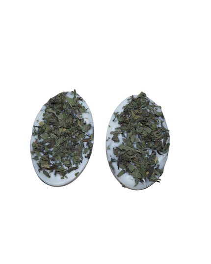 Set 2 plăcuțe parfumate naturale – Ceară de soia bio cu frunze de mentă