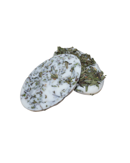 Set 2 plăcuțe parfumate naturale – Ceară de soia bio cu frunze de mentă