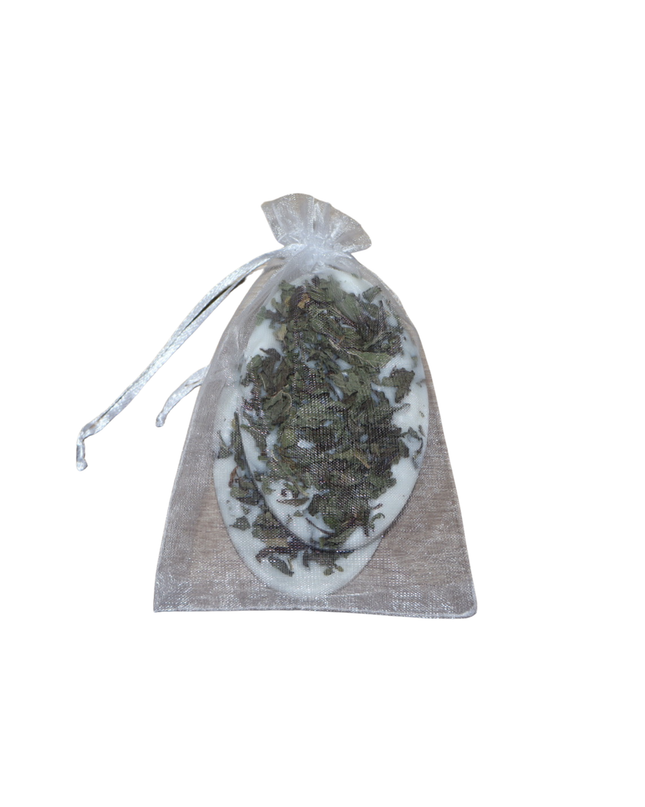 Natürliche Duftplättchen 2er SET – Bio-Sojawachs mit Minzblättern