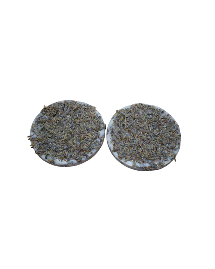 Lot de 2 pierres parfumées naturelles – Cire de soja bio avec lavande