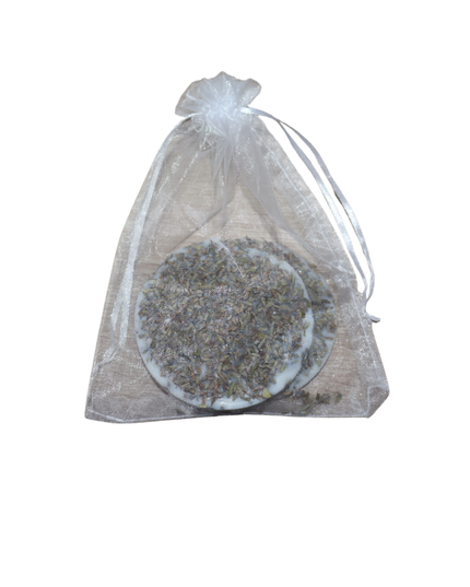 Lot de 2 pierres parfumées naturelles – Cire de soja bio avec lavande
