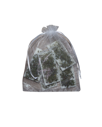 Plăcuțe parfumate naturale set de 5 – Ceară de soia bio cu frunze de mentă & praf de mentă