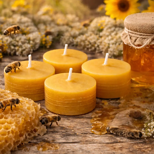 4er Set Bienenwachs Duftkerzen mit Naturduft handgefertigte natürliche Kerzen online bestellen