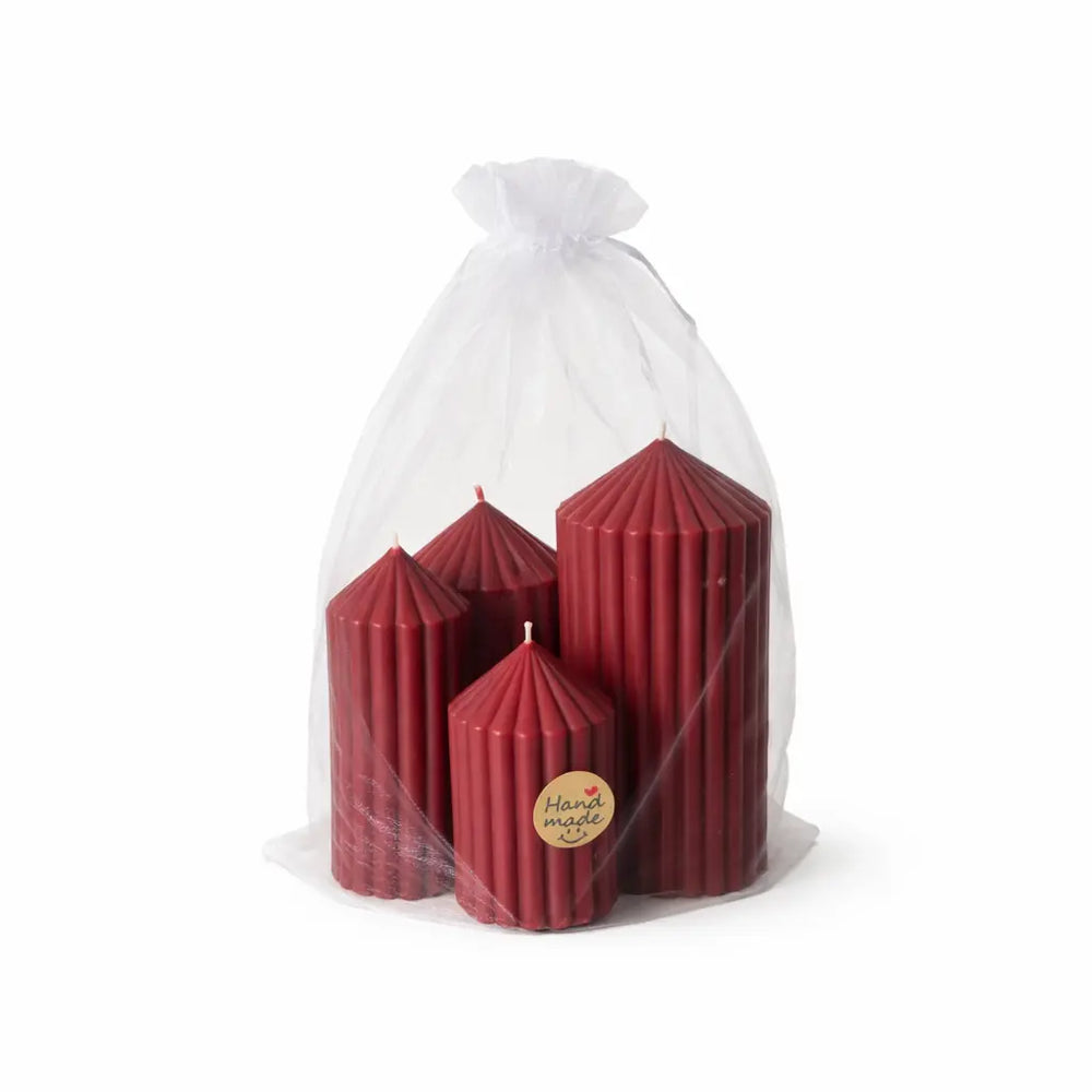 4er Set Sojawachs Duftkerzen mit Lavendelduft im Velvet Design dekorative Aromakerzen online bestellen