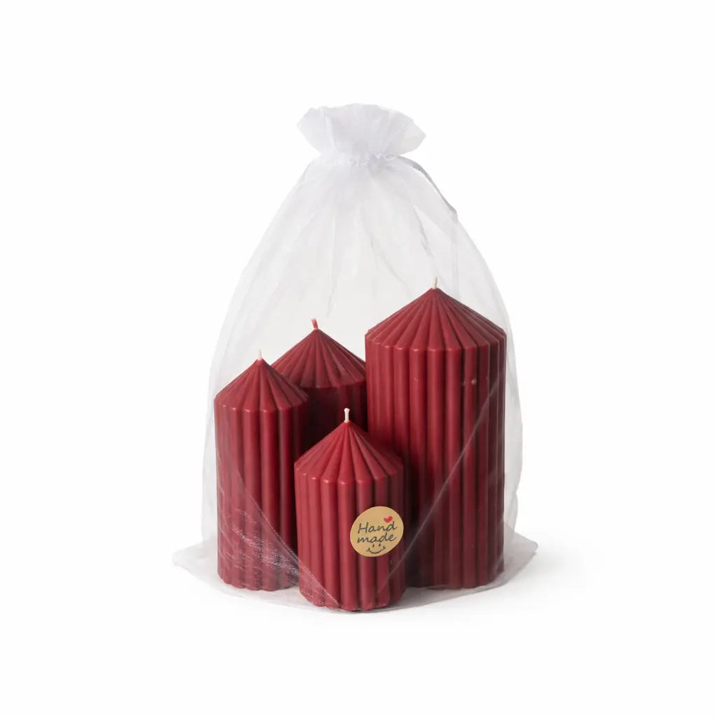 4er Set Sojawachs Duftkerzen mit Lavendelduft im Velvet Design dekorative Aromakerzen online bestellen