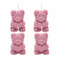 4er Set Sojawachs Duftkerzen mit Vanilleduft Teddy mit Herz dekorative Aromakerzen online bestellen