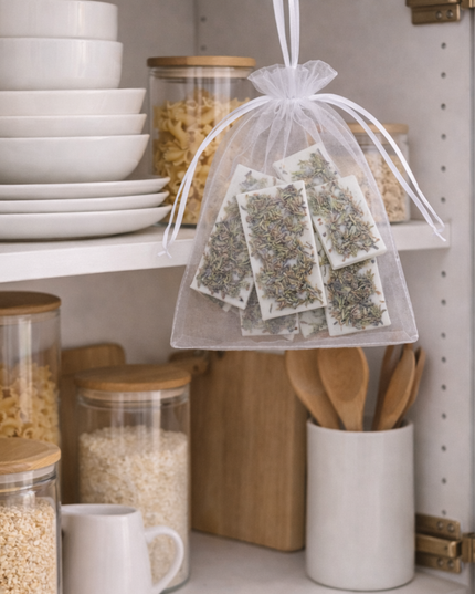 Natural Scented Tablets Set of 5 – Organic Soy Wax with Lavender Blossoms