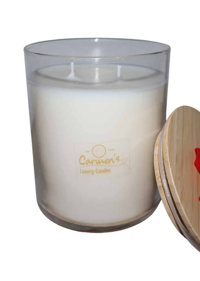 Luxurious Coconut Wax Scented Candle  – Handgefertigte Kerze / Handmade Candle / Bougie artisanale / Lumânare artizanală / Vela artesanal