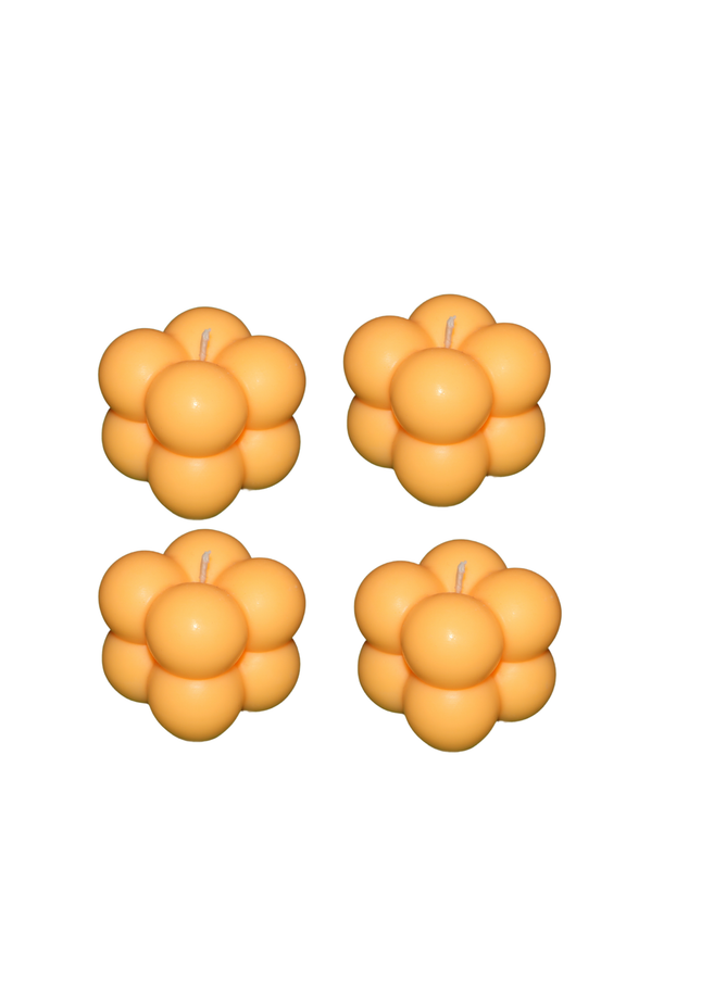 Bubble - Design Small 4er SET – Handgefertigte Kerze / Handmade Candle / Bougie artisanale / Lumânare artizanală / Vela artesanal