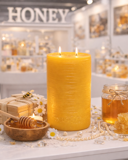 Beeswax Candle – Handcrafted Candle / Handmade Candle / Bougie artisanale / Lumânare artizanală / Vela artesanal