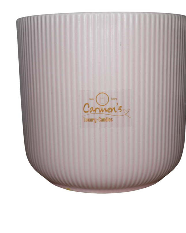 Luxurious Coconut Wax Scented Candle in a Ceramic Jar – Handgefertigte Kerze / Handmade Candle / Bougie artisanale / Lumânare artizanala