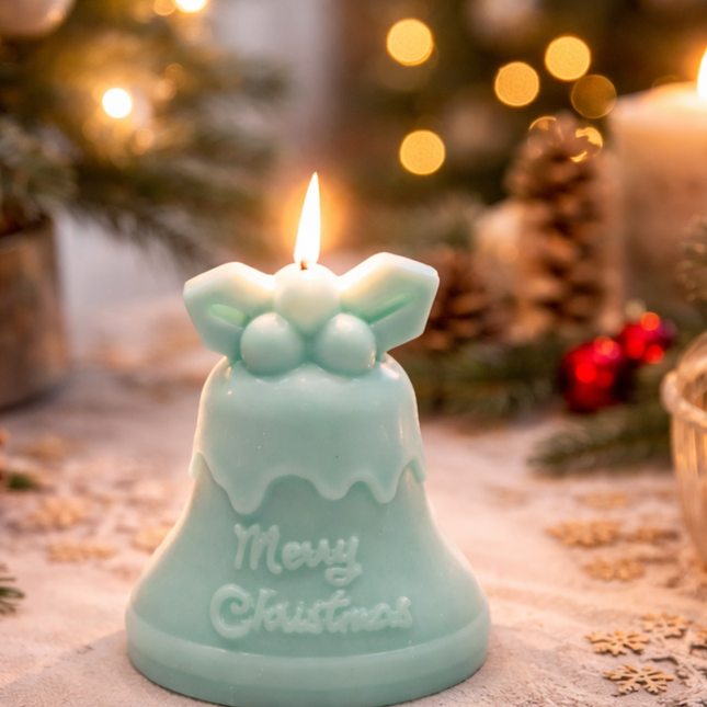 Christmas bell Design – Handgefertigte Kerze / Handmade Candle / Bougie artisanale / Lumânare artizanală / Vela artesanal