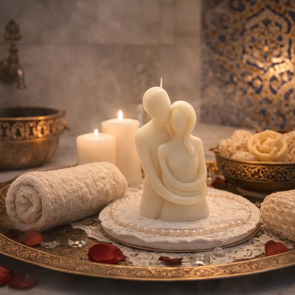 Sojawachs Duftkerze Bound by Love mit Vanilleduft romantische Paar Kerze Aromakerze online kaufen
