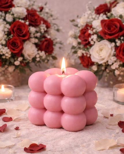 Bubble-Design – Handcrafted Candle / Handmade Candle / Bougie artisanale / Lumânare artizanală / Vela artesanal