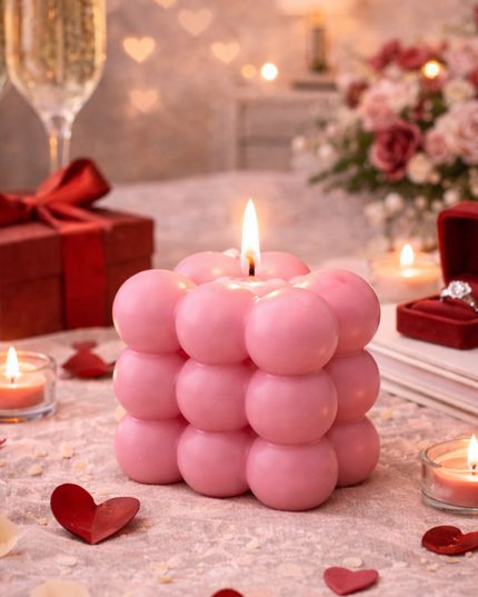 Bubble-Design – Handcrafted Candle / Handmade Candle / Bougie artisanale / Lumânare artizanală / Vela artesanal