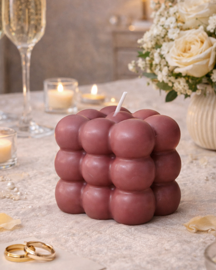 Bubble-Design – Handcrafted Candle / Handmade Candle / Bougie artisanale / Lumânare artizanală / Vela artesanal
