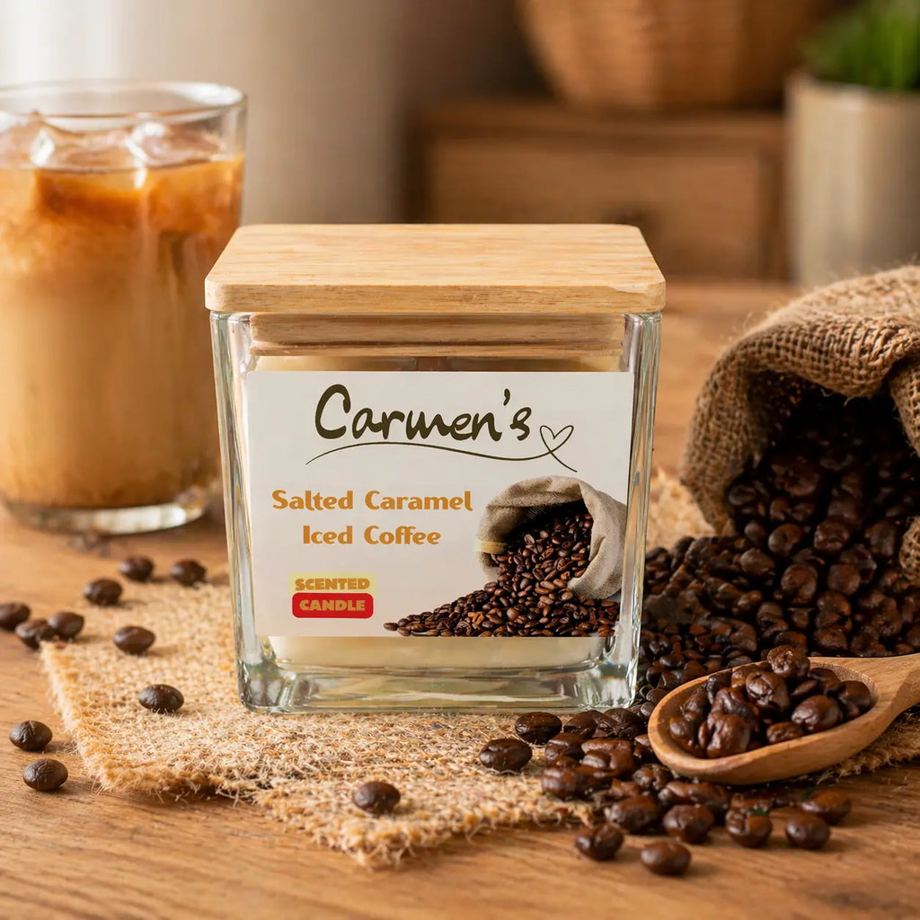 Carmen’s Salted Caramel Iced Coffee – Soja-Duftkerze mit Holzdocht