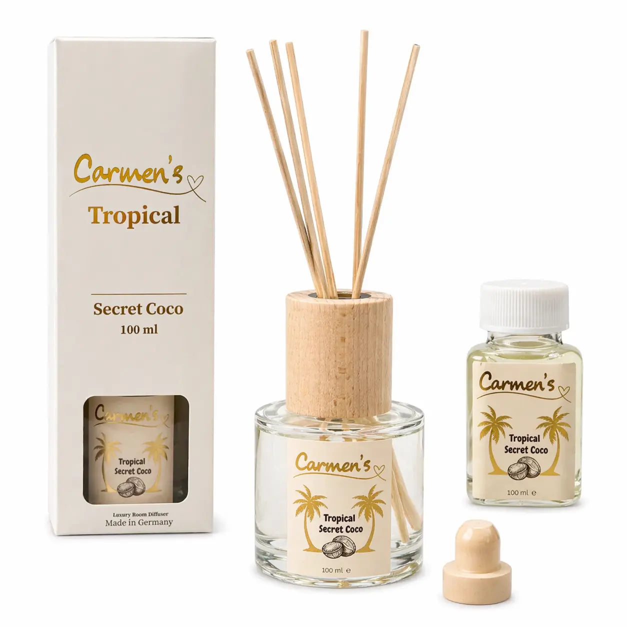 Tropical Secret Coco – Diffusor Set (100ml + 100ml Refill)