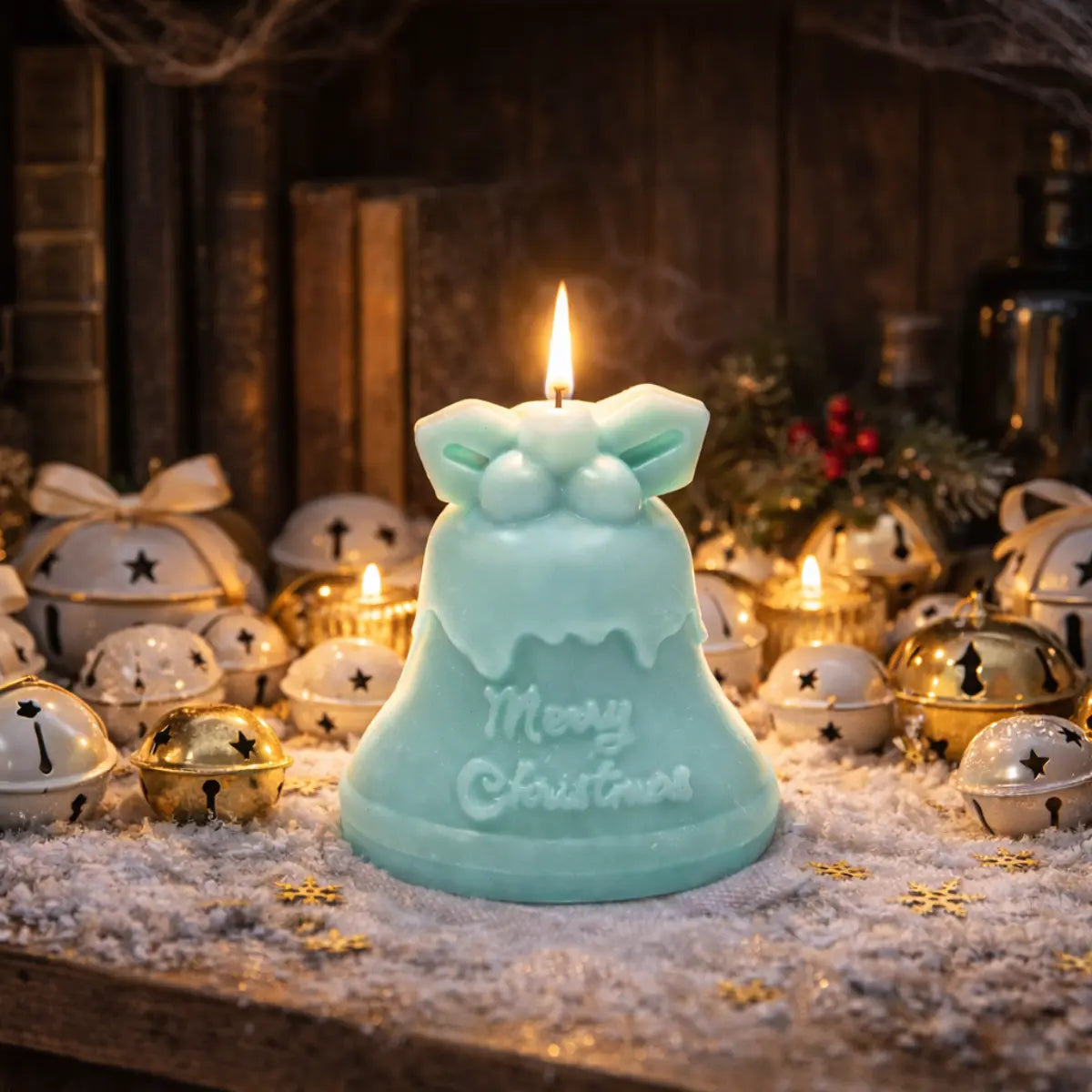 Sojawachs Duftkerze Christmas Bell mit Vanilleduft festliche Weihnachtskerze online kaufen
