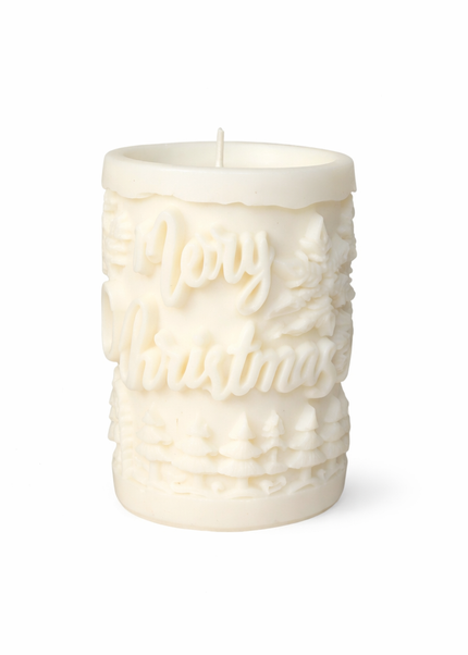 Christmas Relief – Handcrafted Candle / Handmade Candle / Bougie artisanale / Lumânare artizanală / Vela artesanal