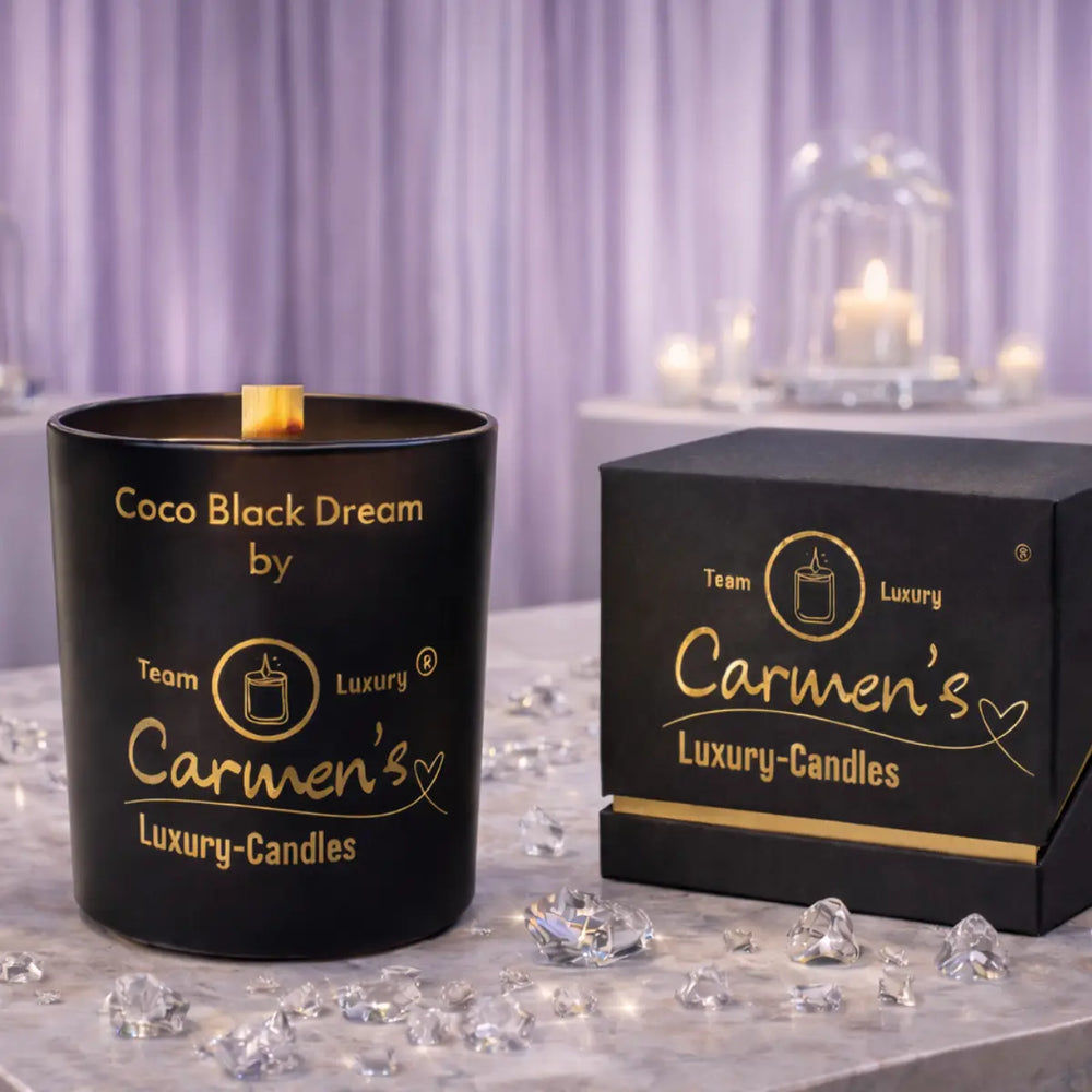Luxus Aromakerze Coco Black aus Kokoswachs mit Cocosduft online kaufen