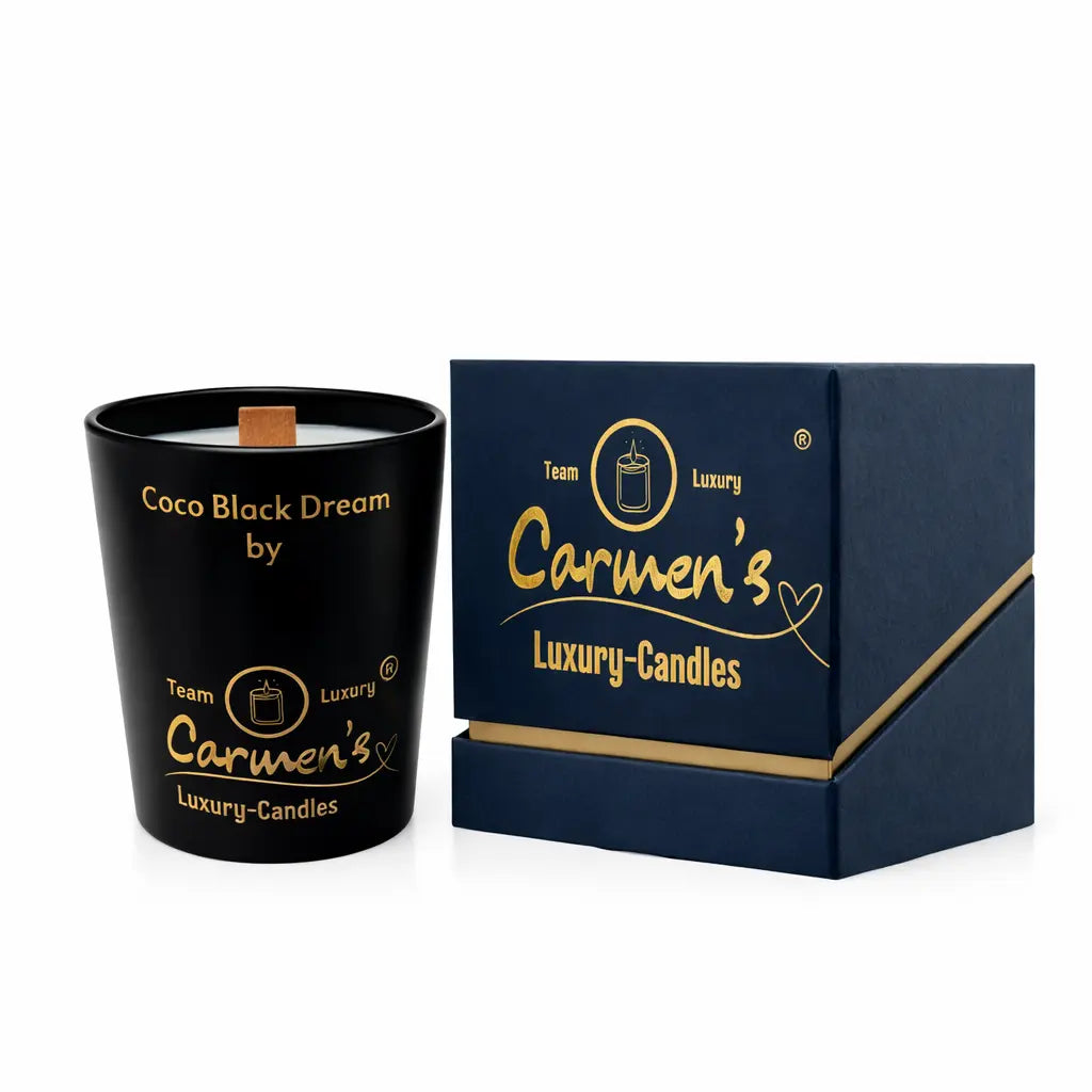 Kokoswachs Duftkerze Coco Black mit Cocosduft Premium Aromakerze online kaufen