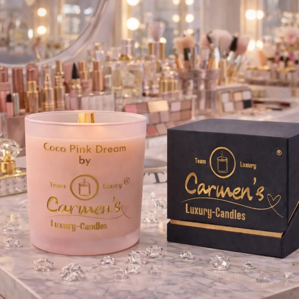 Luxus Aromakerze Coco Pink aus Kokoswachs mit Cocosduft online kaufen