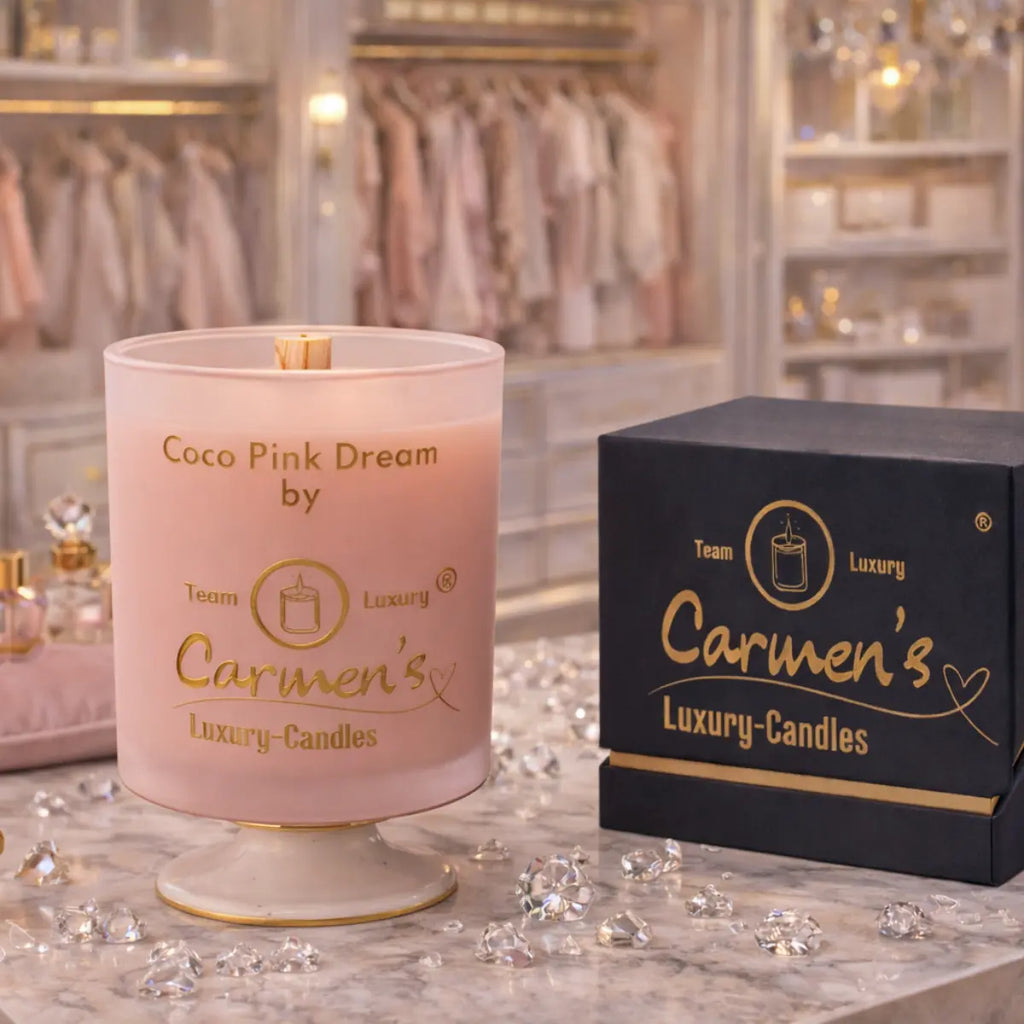 Kokoswachs Duftkerze Coco Pink mit Cocosduft Premium Aromakerze online kaufen