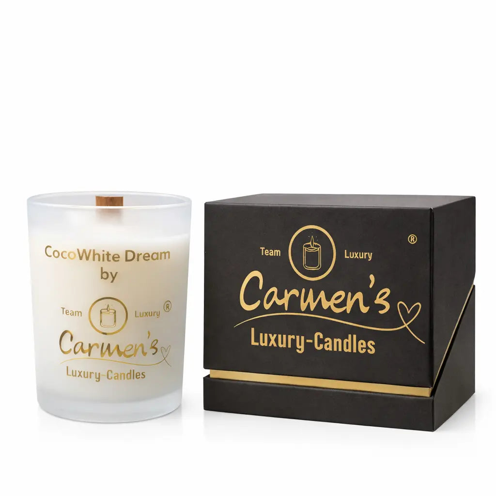 Kokoswachs Duftkerze Coco White mit Cocosduft Luxus Aromakerze online kaufen