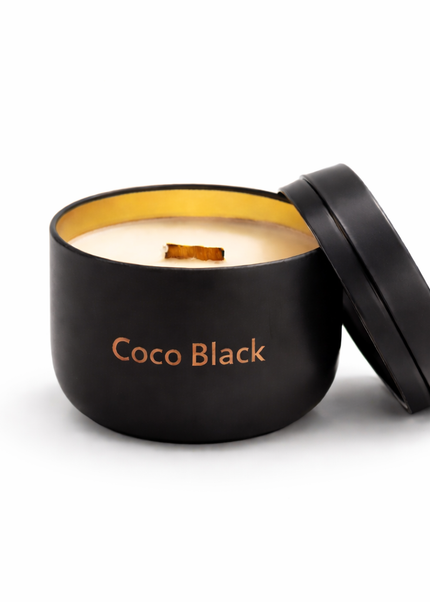 Coco Black – Kerzendose aus Kokoswachs mit Kokosduft