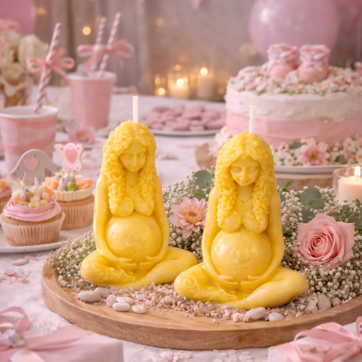 Sojawachs Duftkerze Erdmutter mit Vanilleduft dekorative Figur Aromakerze online kaufen