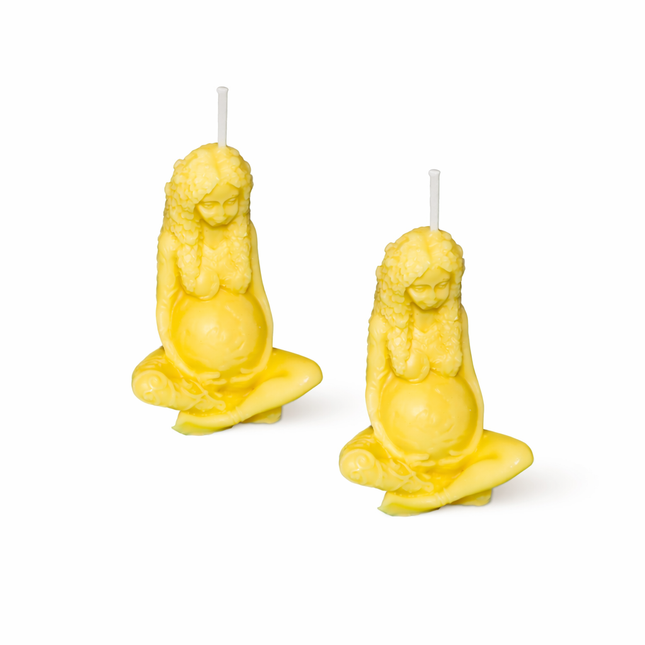 Mother of the Earth Design 2er SET – Handgefertigte Kerze / Handmade Candle / Bougie artisanale / Lumânare artizanală / Vela artesanal