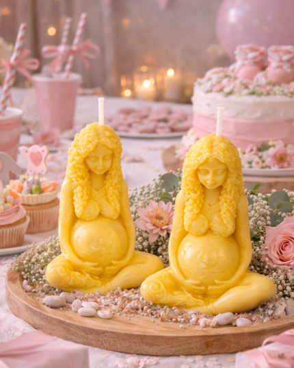 Mother of the Earth design set of 2 – Handcrafted candle / Handmade candle / Bougie artisanale / Lumânare artizanală / Vela artesanal