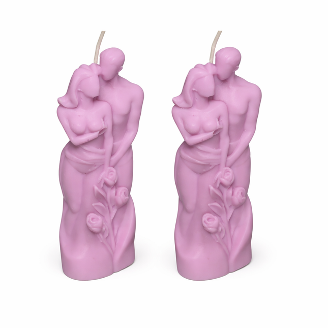 Eternal Embrace 2er SET – Handgefertigte Kerze / Handmade Candle / Bougie artisanale / Lumânare artizanală / Vela artesanal