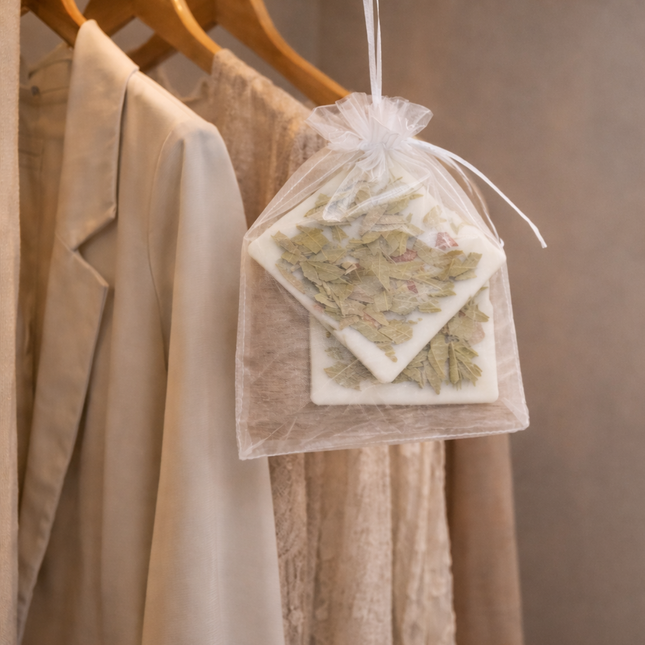 Natürliche Duftplättchen 2er SET – Bio-Sojawachs mit Eukalyptusblättern