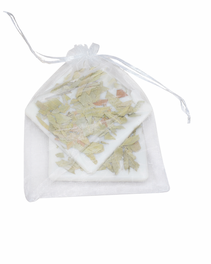 Natural scented wax tablets set of 2 – Organic soy wax with eucalyptus leaves