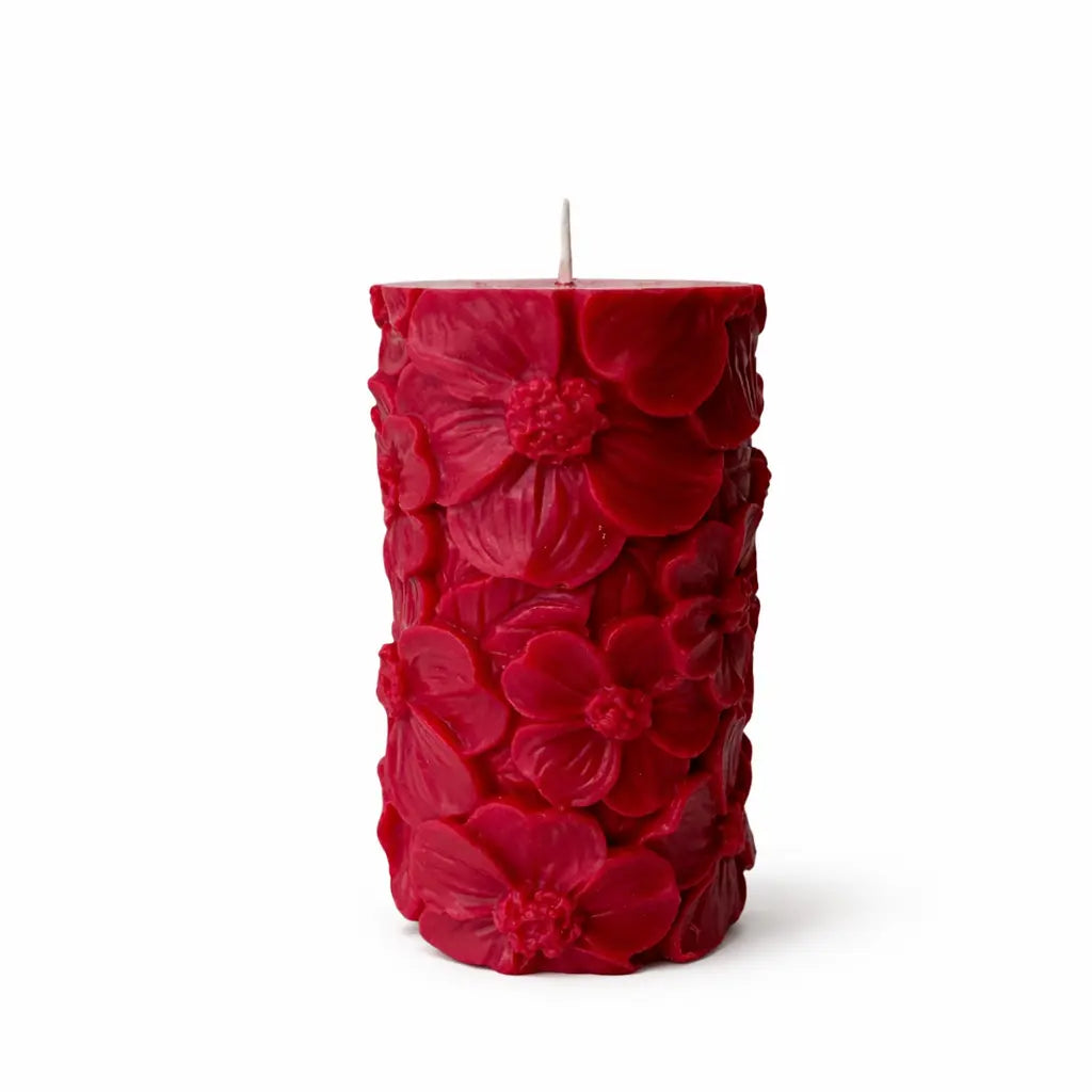 Sojawachs Duftkerze Floral Dream mit Vanilleduft im Blumen Design dekorative Aromakerze online kaufen