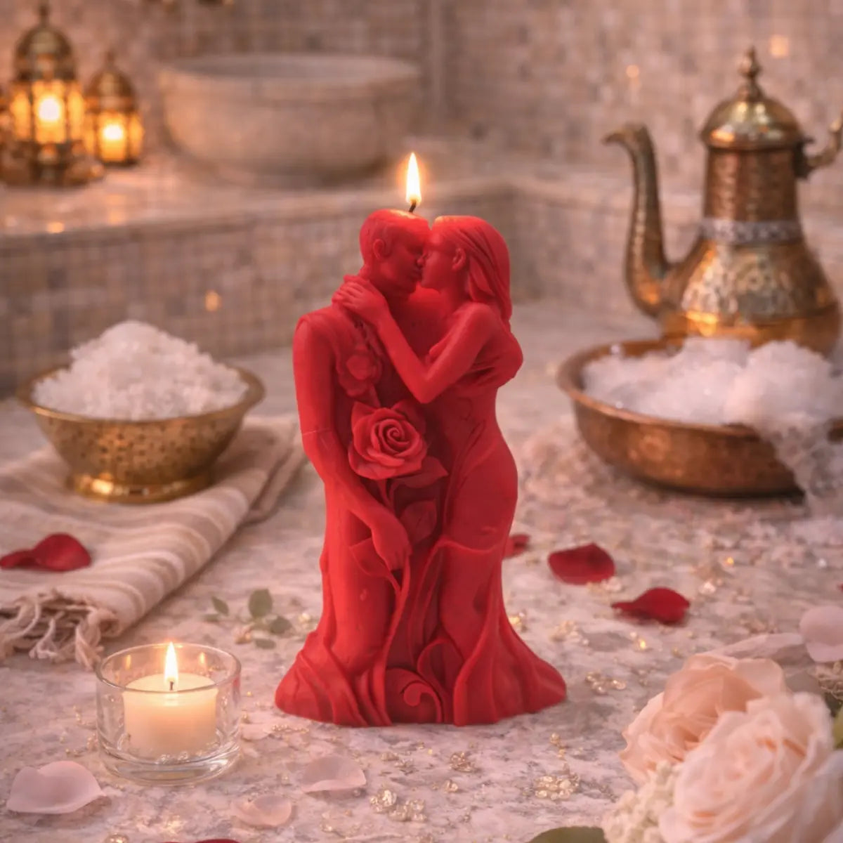 Sojawachs Duftkerze Forever Together mit Vanilleduft Liebespaar Kerze dekorative Aromakerze online kaufen