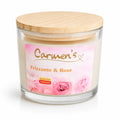 Carmen’s Frizzante & Rose – Luxus Soja-Duftkerze mit Holzdocht (ca. 840g)