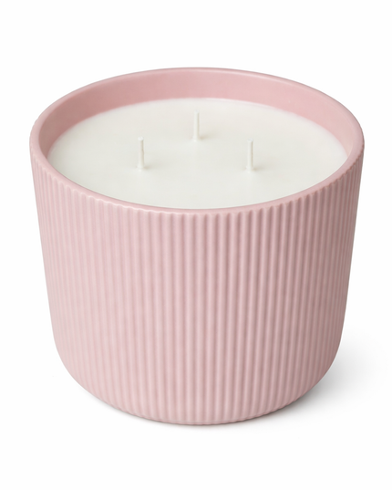 Luxurious Coconut Wax Scented Candle in a Ceramic Jar – Handcrafted Candle / Handmade Candle / Bougie artisanale / Lumânare artizanala