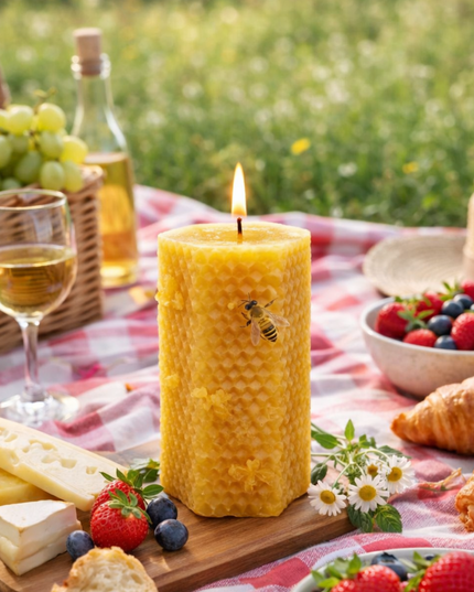 Honeycomb Glow Set of 2 – Handcrafted Candle from Natural Beeswax