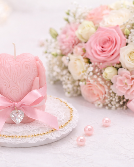 Hands Holding Heart design – Handcrafted candle / Handmade candle / Bougie artisanale / Lumânare artizanală / Vela artesanal