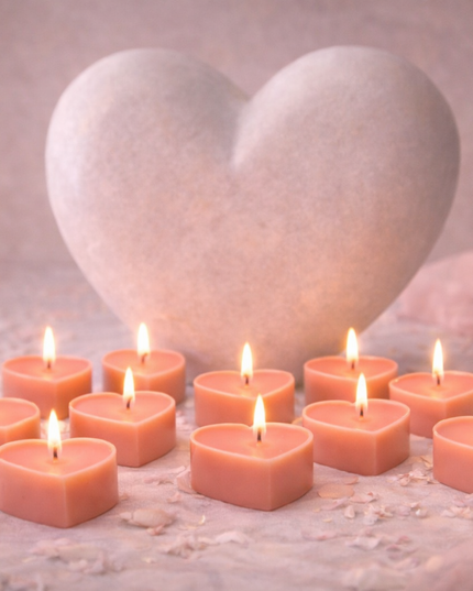 Love Heart Design Set of 10 – Handcrafted Candle / Handmade Candle / Bougie artisanale / Lumânare artizanală / Vela artesanal