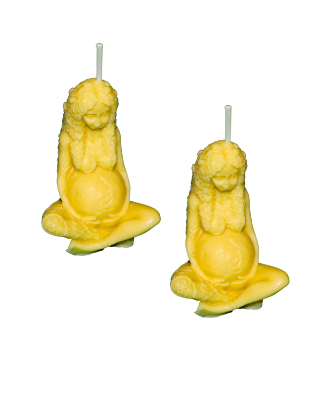 Mother of the Earth Design 2er SET – Handgefertigte Kerze / Handmade Candle / Bougie artisanale / Lumânare artizanală / Vela artesanal