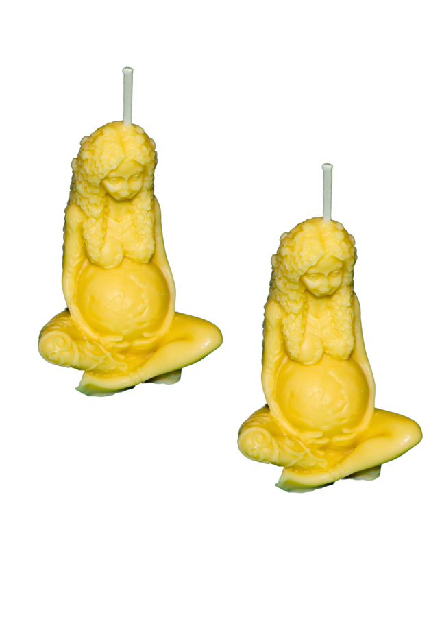 Mother of the Earth Design 2er SET – Handgefertigte Kerze / Handmade Candle / Bougie artisanale / Lumânare artizanală / Vela artesanal
